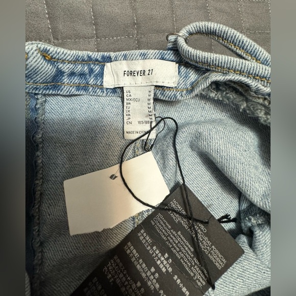 Studded Denim Bustier Mini Dress - Picture 11 of 11